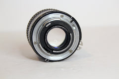 Nikon Nikkor 35mm f2 lens from rear